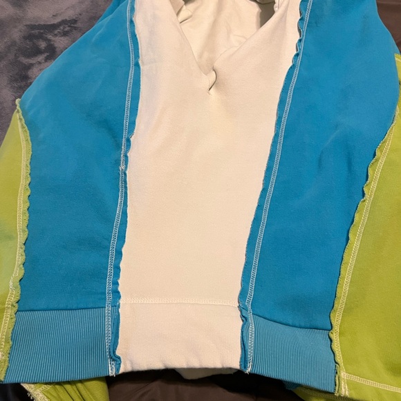 Free People V-Neck Sidewalk Sweater - Kiwi Combo - Picture 13 of 14